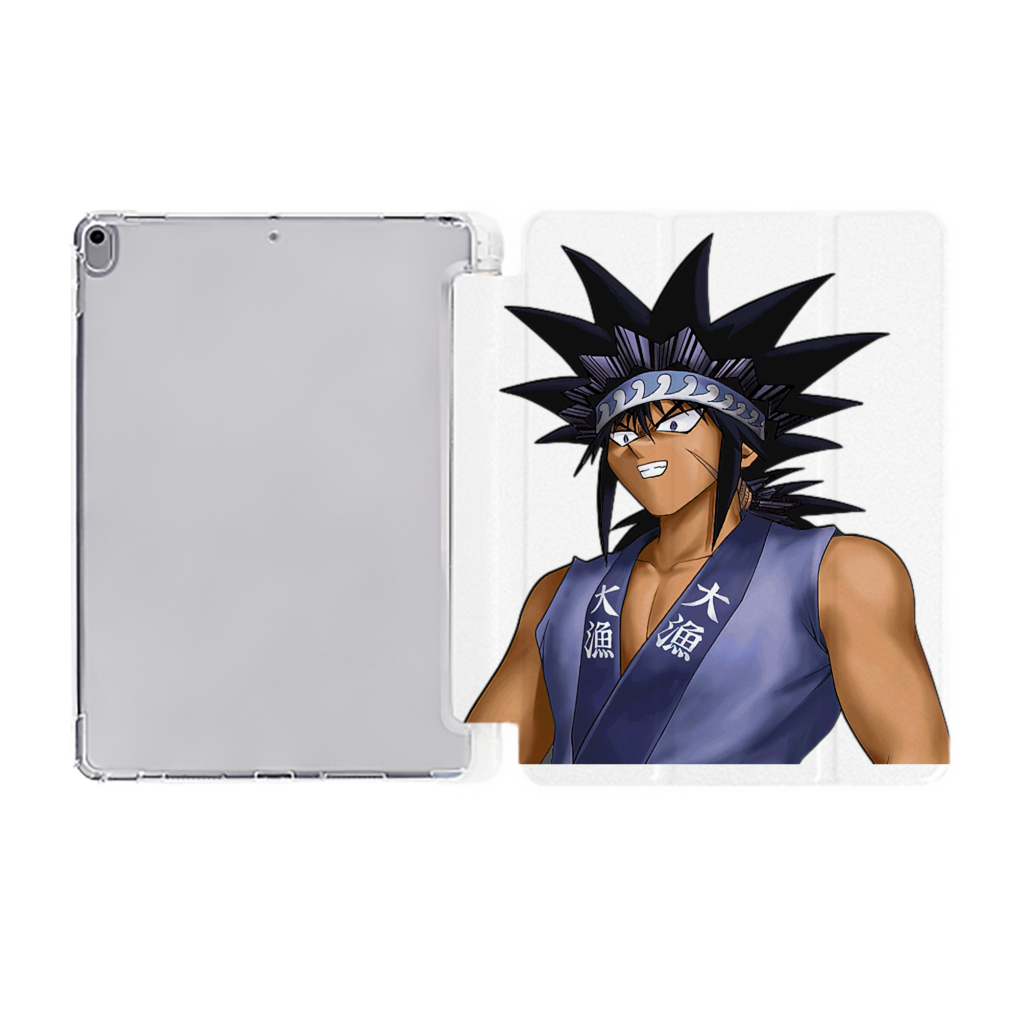 （画像用） 遊☆戯☆王 Yu-Gi-Oh! IPad ケース ペン収納付き 三つ折りスタンド PUレザー×シリコン 対応機種9.5/10.5/10.9インチ
